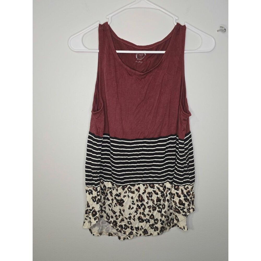 Maurices Animal Print Tank Top Size Large